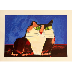 Aldemir Martins Serigrafia "Gato Marrom" - comprar online