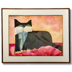 Aldemir Martins Giclée 'Gato Preto"