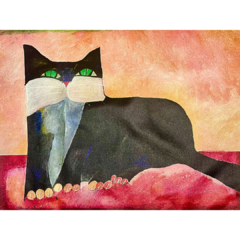 Aldemir Martins Giclée 'Gato Preto" - comprar online