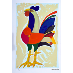 Aldemir Martins Serigrafia "Galo Colorido" - comprar online