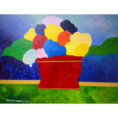 Aldemir Martins "Vaso com Flores" - comprar online