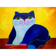 Aldemir Martins "Gato Azul" - comprar online