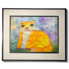 Aldemir Martins Papel "Gato Amarelo"