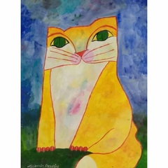 Aldemir Martins Papel "Gato Amarelo 2" - comprar online