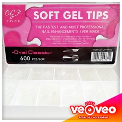 Tips soft gel prelimados x600pcs CITY GIRL caja - comprar online