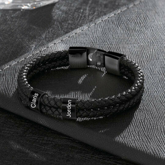 BRACELETE DE COURO NOMES™ PERSONALIZADO na internet