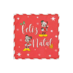 Guardanapos Natal Mickey e Minnie 32,5x32,5 - Cromus