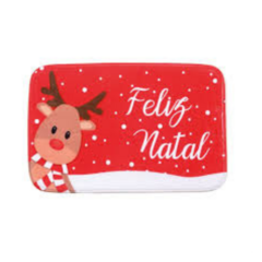 Tapete com Rena e "Feliz Natal" 40x59 cm - Cromus