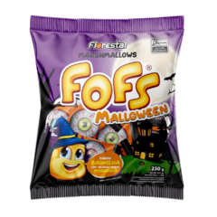 Marshmallows "Fofis Malloween" Baunilha com Recheio de Morango 250g - Florestal