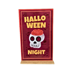 Placa Decorativa Halloween, 30x19 cm