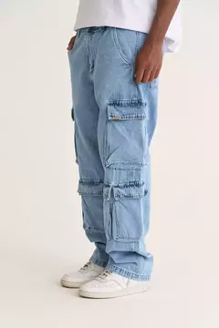 PANTALON DENIM CARGO MICHAEL