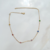 Choker Zircônia Colorida Banho Ouro 18k