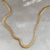 Choker Malha Snack 5mm Banho Ouro 18k - comprar online