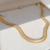 Choker Snack Malha 7m Banho Ouro 18k - comprar online