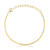 Pulseira Minimalista Ondas Banho Ouro 18k