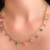 Choker Zircônia Riviera Color Banho Ouro 18k