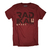 REMERA ALGODON SPLIT BORDO