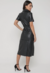 VESTIDO PU MIDI PRETO - comprar online