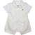 ROMPER COM COLETE BATIZADO BRANCO - BIBE