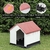 Imagen de Casa para perro chico modelo minimalista Roja