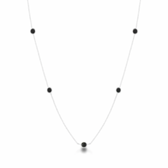 Colar Choker Zircônia Ônix