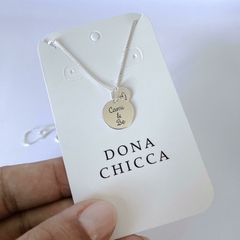 Pingente Medalha Dupla Personalizada na internet