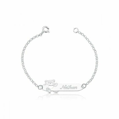 Pulseira Chapa Personalizada - Dona chicca pratas