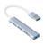 Hub USB 3.0 de 4 Puertos Slim en Aluminio