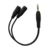 Cable splitter de audio 3.5mm macho a 2 salidas 3.5mm hembras - comprar online