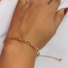 PULSEIRA ELO PORTUGUÊS BANHADO OURO 18 K - comprar online