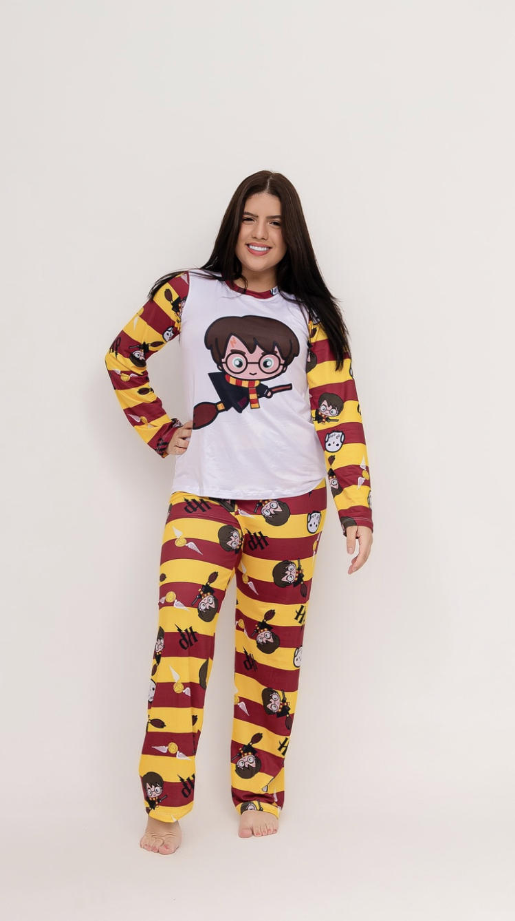 Pijama Adulto Harry Potter - Morena Top Serra