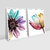 Kit 2 Quadro Decorativo Flores Coloridas na internet
