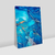 Quadro Decorativo Abstrato Azul com Dourado 09 - loja online