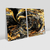 Kit Quadros Decorativos Abstrato Black Gold - comprar online