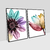 Kit 2 Quadro Decorativo Flores Coloridas - loja online