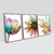 Kit 3 Quadro Decorativo Flores Coloridas - loja online