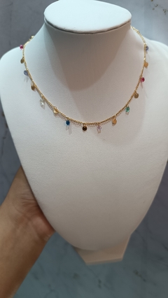 Chocker Color Banhado a Ouro ou Prata