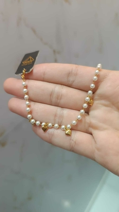 PULSEIRA PEROLA BABY BANHADO A OURO 18K