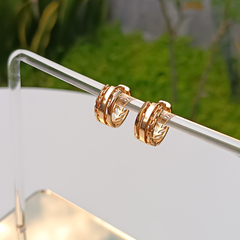 ARGOLA 2 LADOS BANHADA A OURO 18K - comprar online