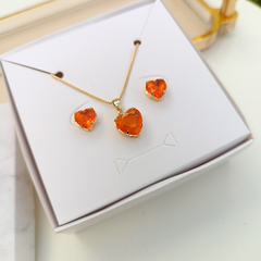 CONJUNTO ORANGE BANHADO a OURO 18K na internet