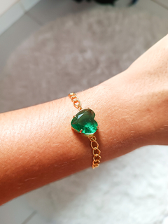 PULSEIRA ELOS MAX CORAÇÃO VERDE - comprar online