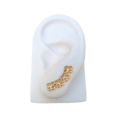 EAR CUFF MARGARIDAS BANHADO A OURO 18K - comprar online