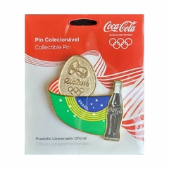 Pin Olímpiadas 2016 Bandeira do Brasil Coca Cola - Produto Oficial