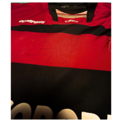 Camisa Oficial Flamengo 2011 - Ronaldinho N10 - Olympikus - Autografada por Zico - Reliker - O Mundo dos Colecionáveis