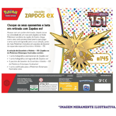 Box Zapdos Ex - Coleção 151 - Pokémon - Reliker - O Mundo dos Colecionáveis