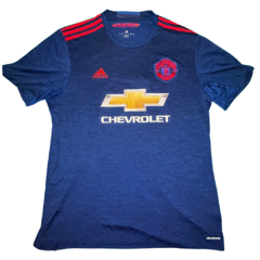 Camisa Oficial Manchester United Azul Treino 2016 - Adidas