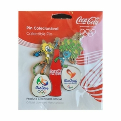 Pin Olímpiadas 2016 Mascostes Coca Cola - Produto Oficial