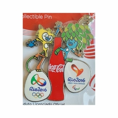 Pin Olímpiadas 2016 Mascostes Coca Cola - Produto Oficial na internet