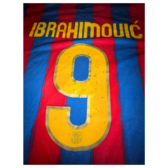 Camisa Oficial Barcelona 2010 - Ibrahimovic N9 - Nike - Reliker - O Mundo dos Colecionáveis