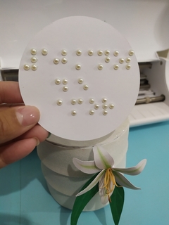 Topo de bolo para cegos Braille - loja online